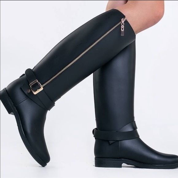 Dirty Laundry Shoes - Dirty Laundry "Reckless" Black Rubber Rain boots